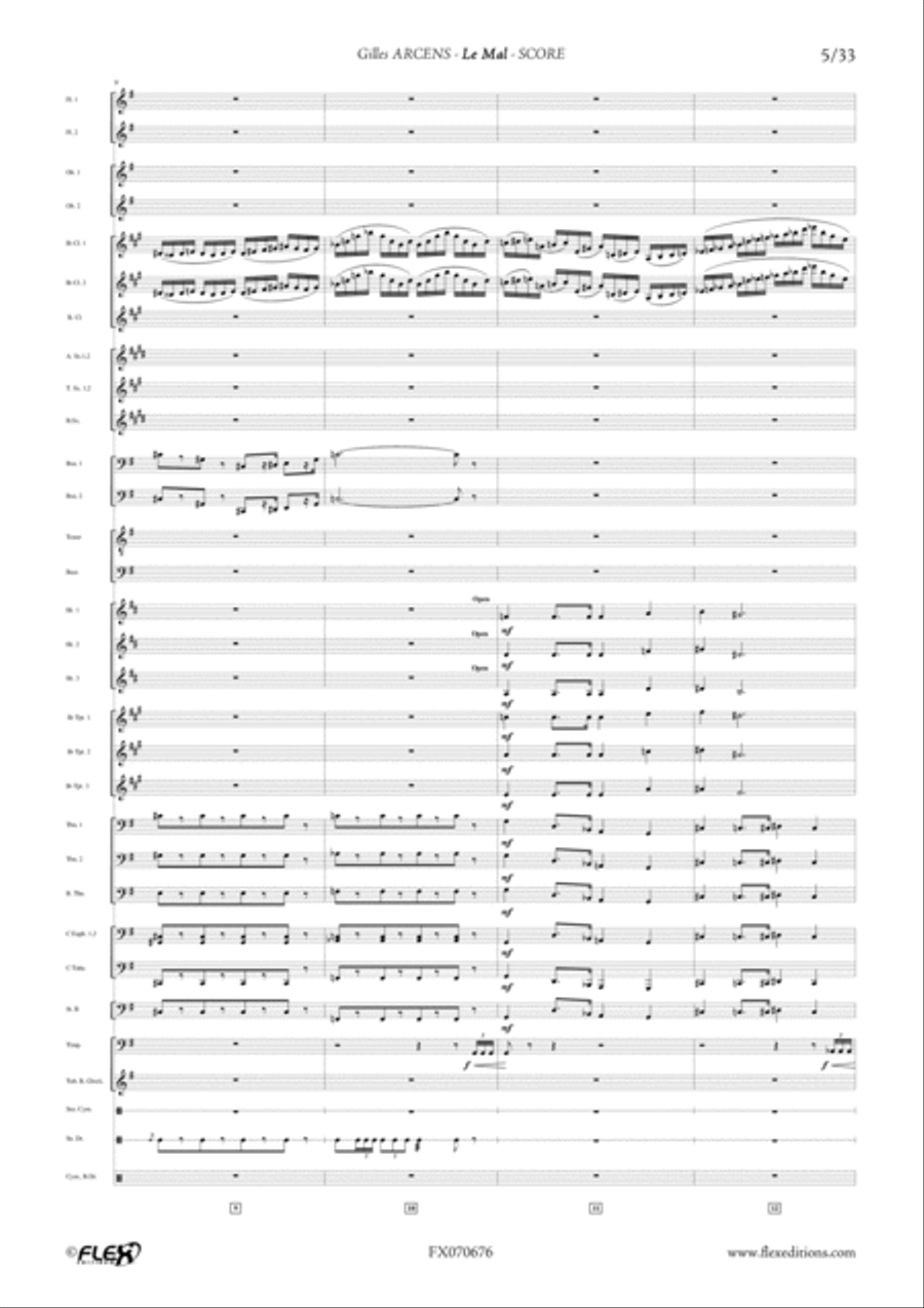1244 - 3 - Le Mal 1244 - 3 - Le Mal Concert Band scores gallery preview page 5