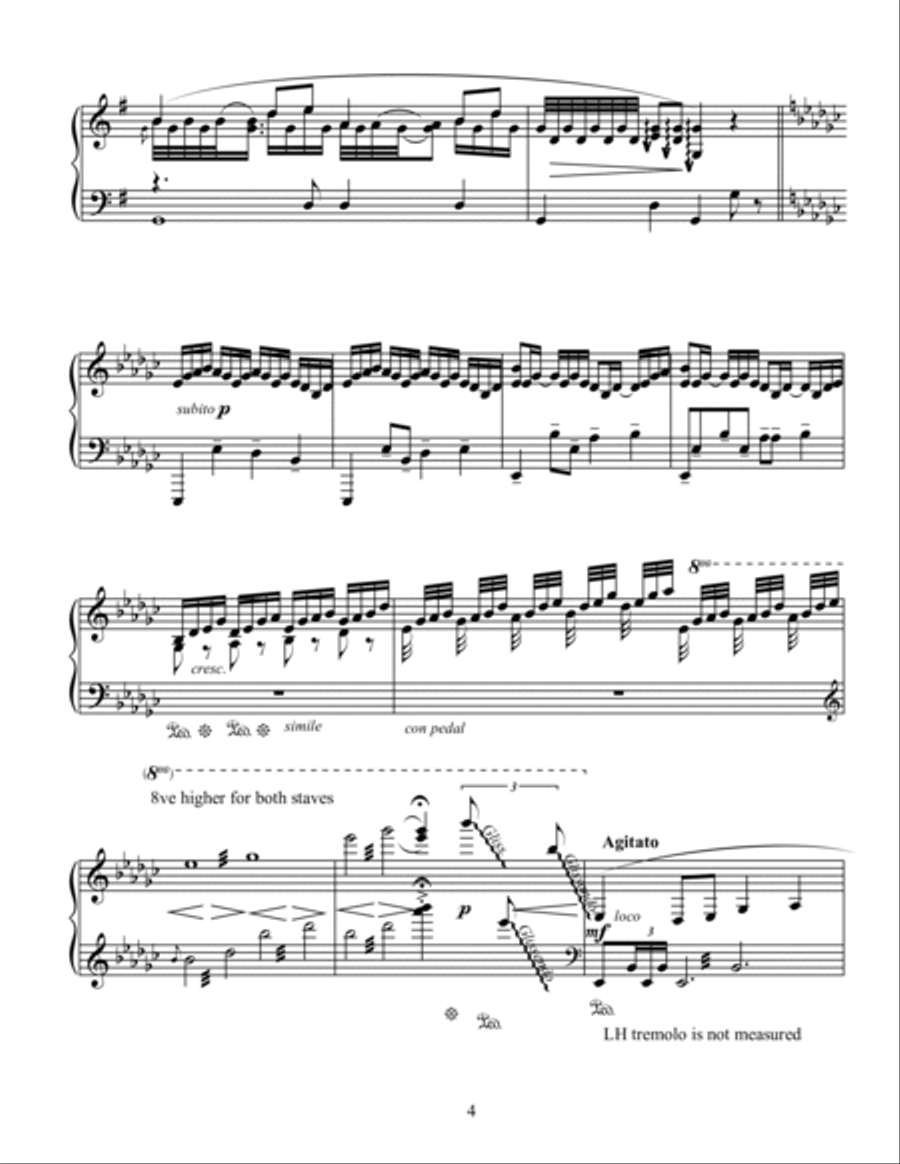 Cantonese Opera Paraphrase Piano Solo scores gallery preview page 4
