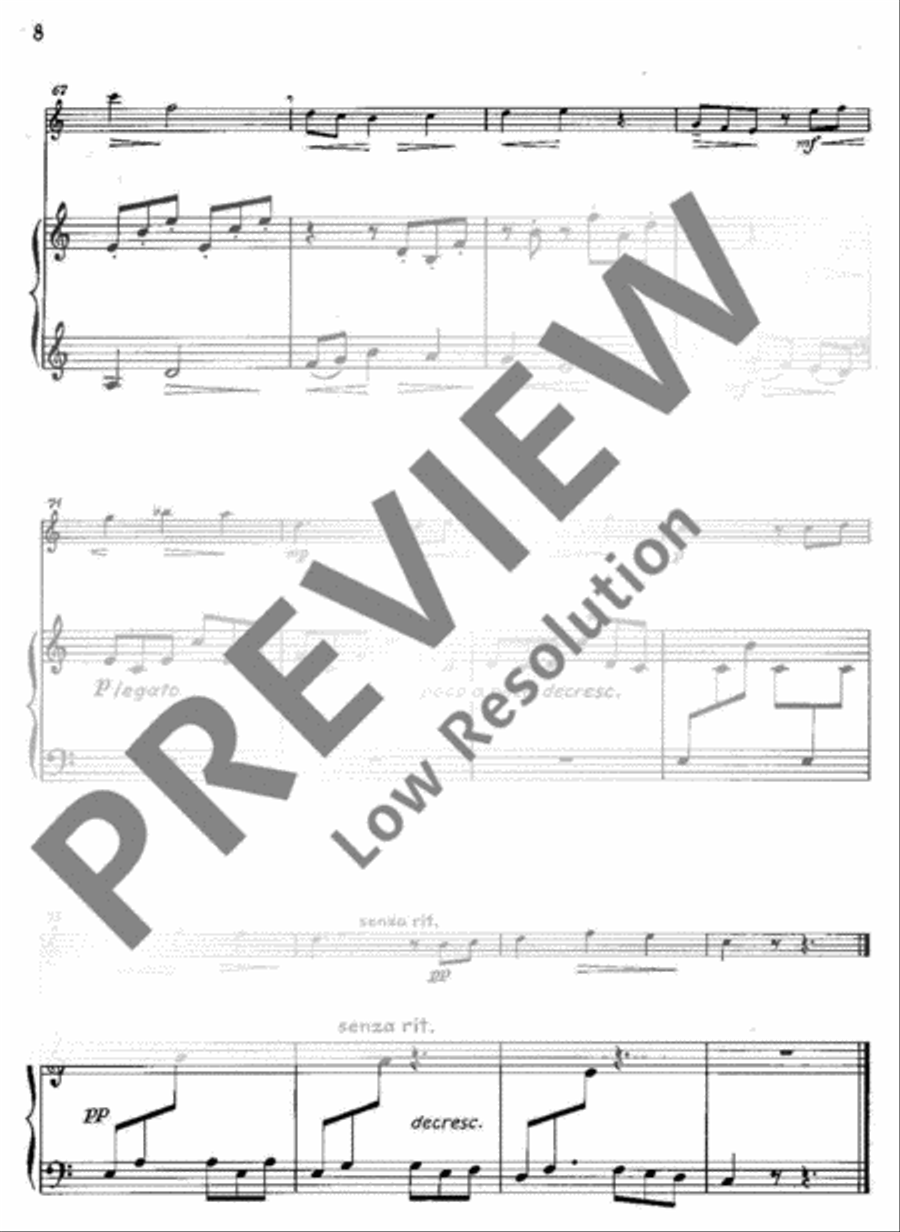 Three Pictures from Childhood Flute Solo scores gallery preview page 9