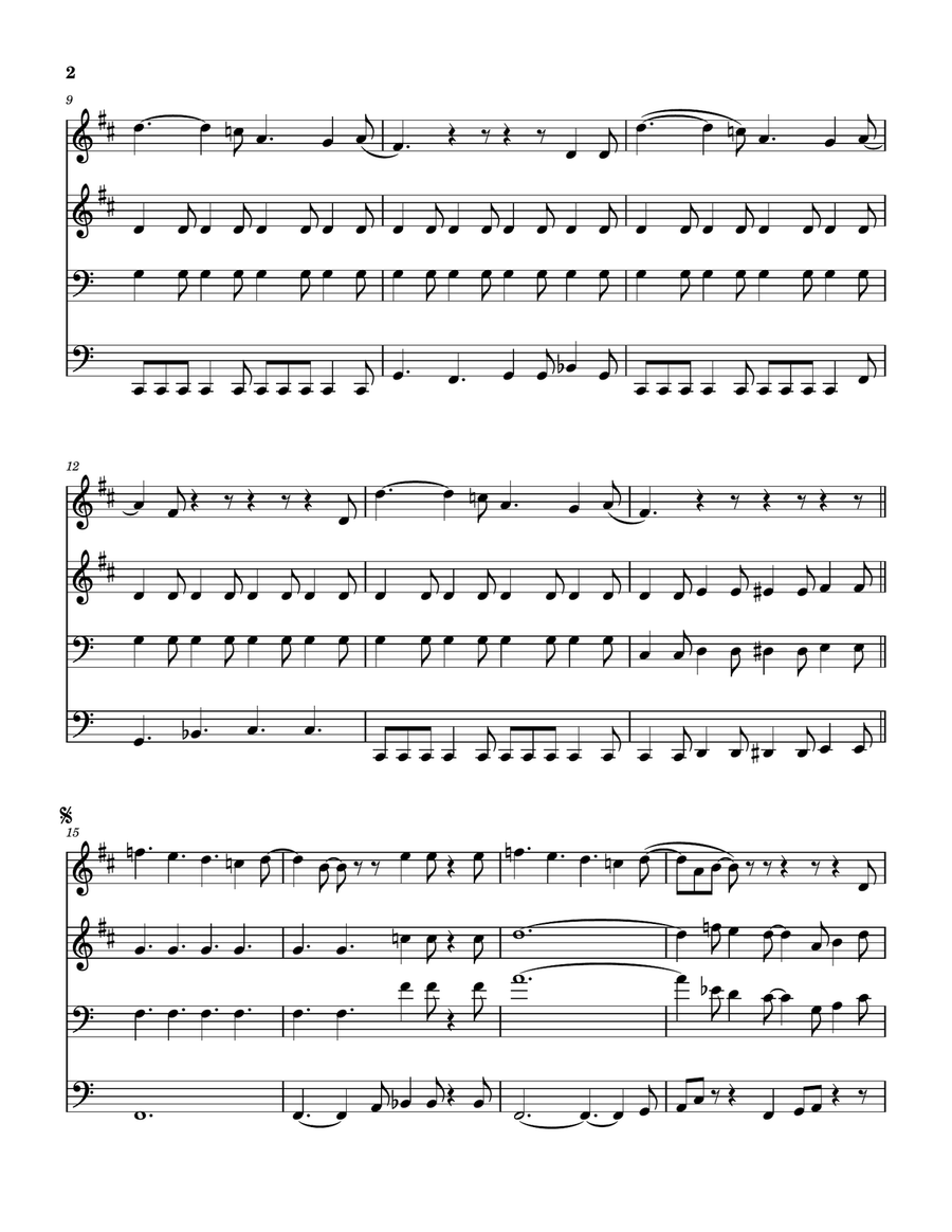 Way Down Way Down Brass Quartet scores gallery preview page 3