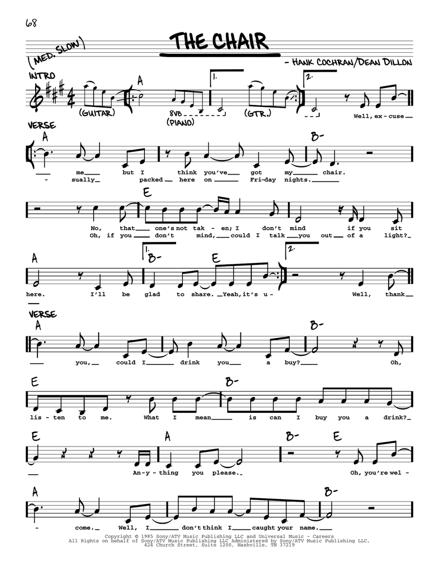 The Chair The Chair Voice scores gallery preview page 1