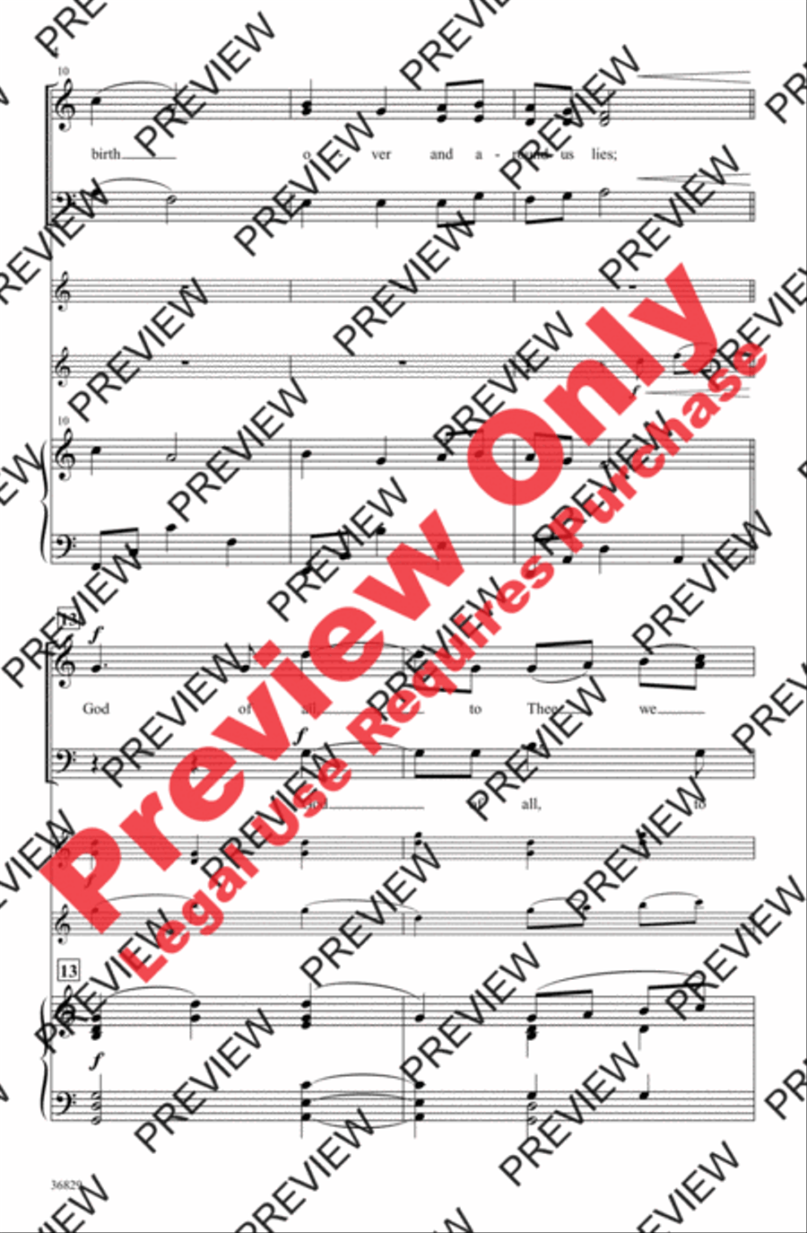 For the Beauty of the Earth 3-Part scores gallery preview page 4