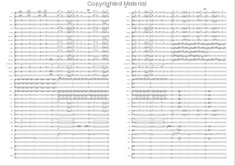 Variations on a Pentatonic Theme Concert Band scores gallery preview page 28