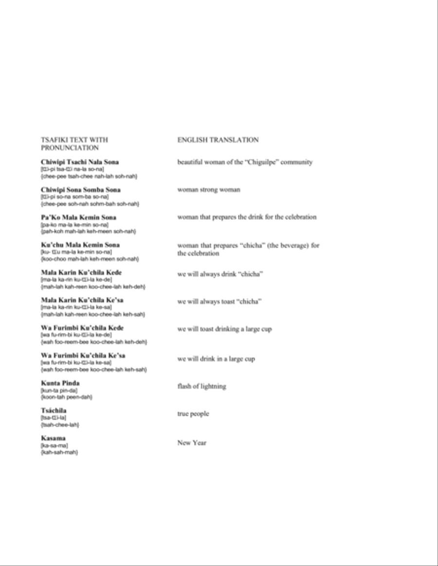 Cancion de los Tsachilas SSAA scores gallery preview page 10