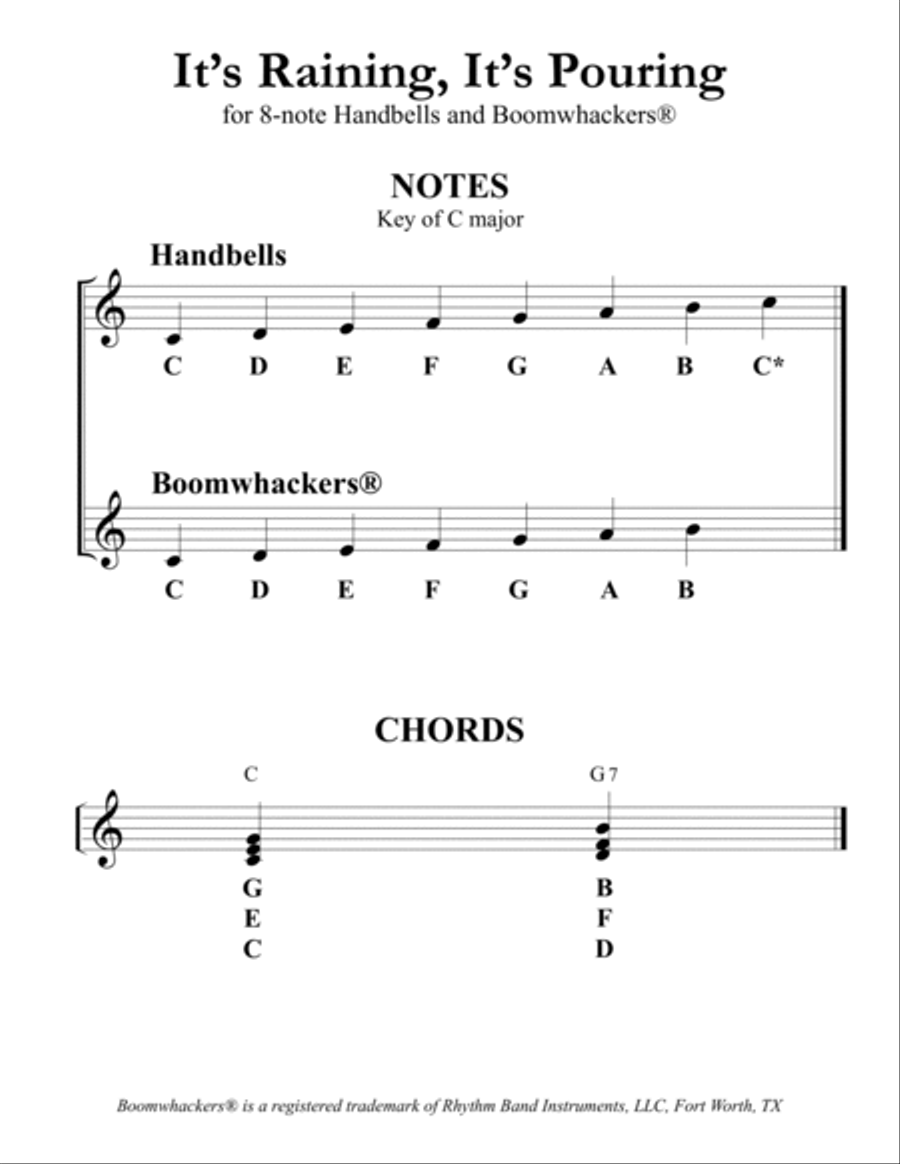 Folk Songs for 13-note Bells and Boomwhackers (with Black and White Notes), VOL. 2 Handbell Choir scores gallery preview page 5