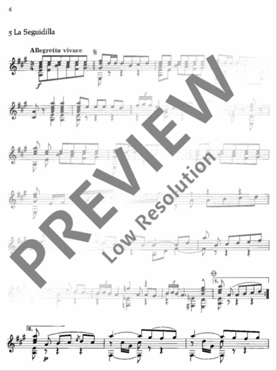 Aires de la Mancha Aires de la Mancha Classical Guitar scores gallery preview page 9