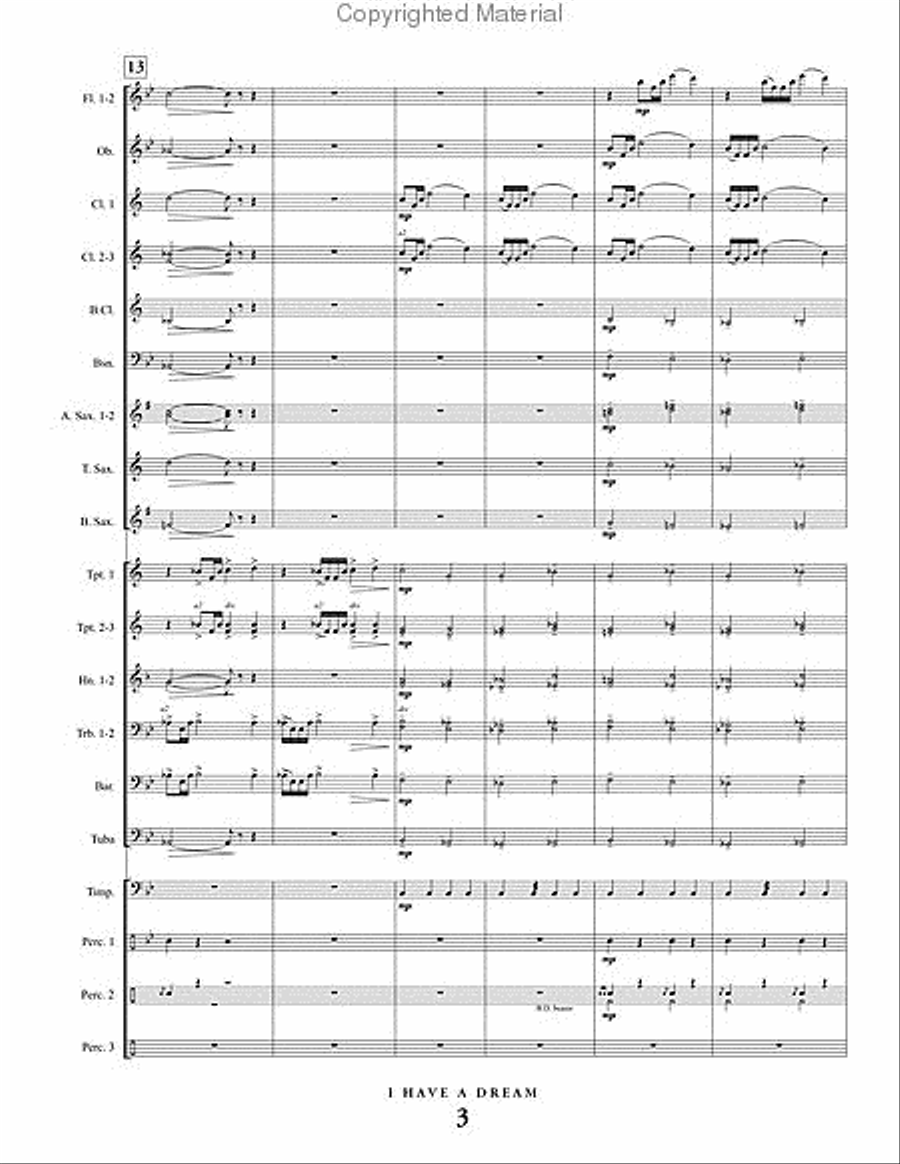 I Have A Dream I Have A Dream Concert Band scores gallery preview page 4