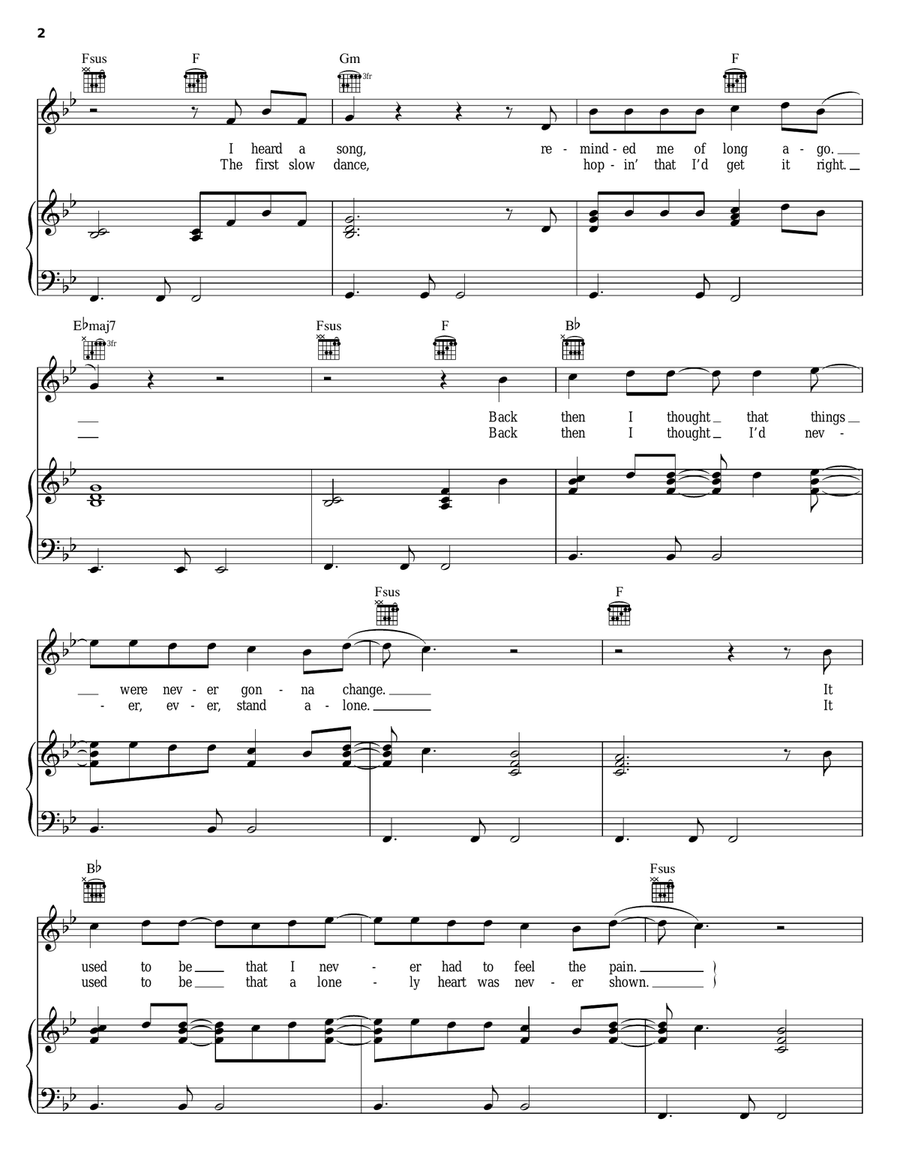 I Wanna Go Back I Wanna Go Back Piano, Vocal, Guitar scores gallery preview page 2