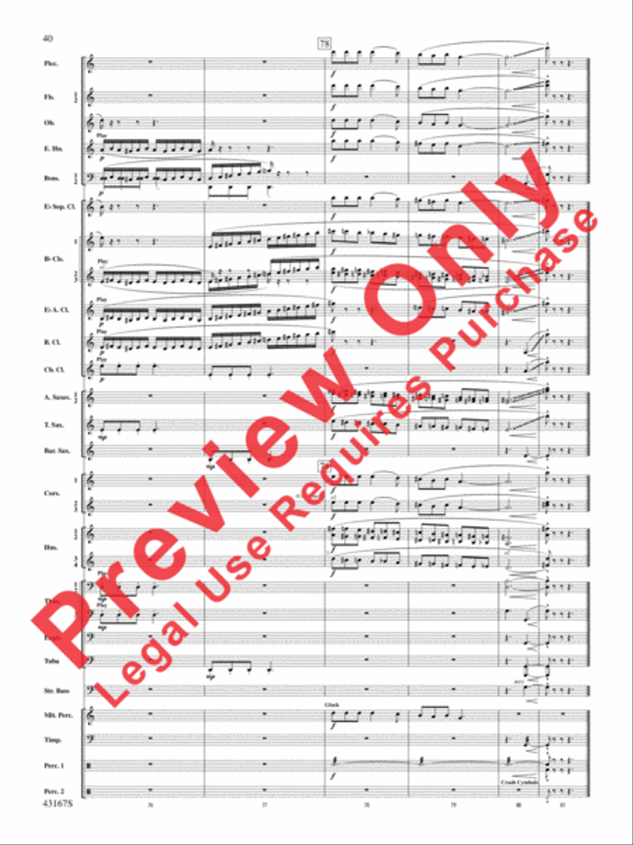 Down to the Sea in Ships (from the NBC TV Film Project 20) Concert Band scores gallery preview page 41