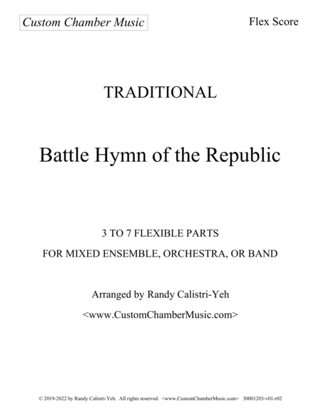 Battle Hymn of the Republic (Flexible Ensemble) image number null