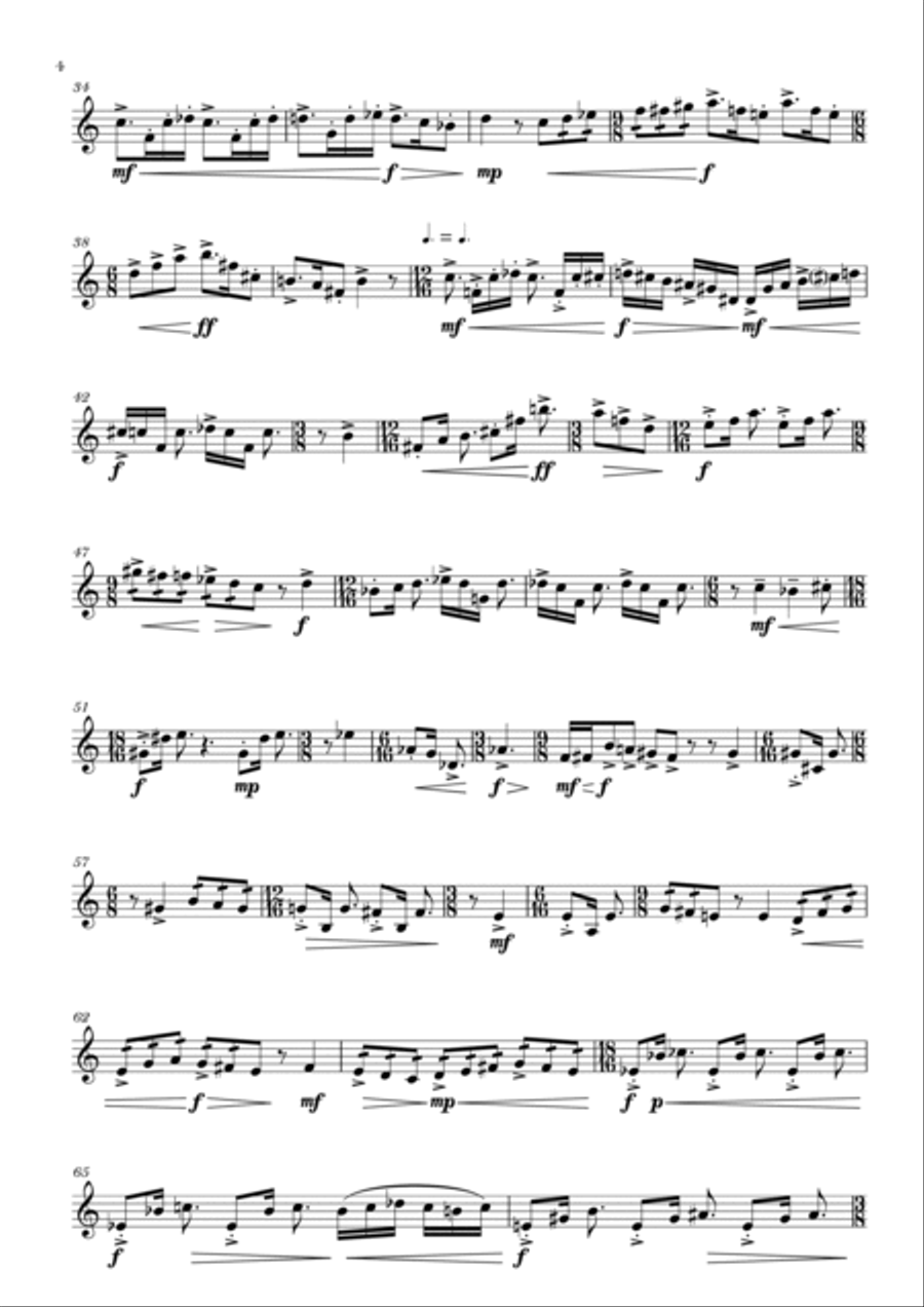 Three Palindromes Chamber Music scores gallery preview page 4