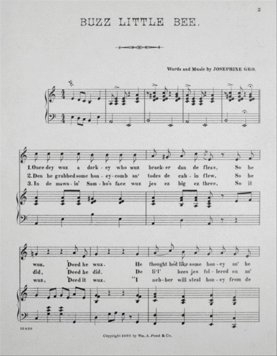 Buzz Little Bee Voice scores gallery preview page 2