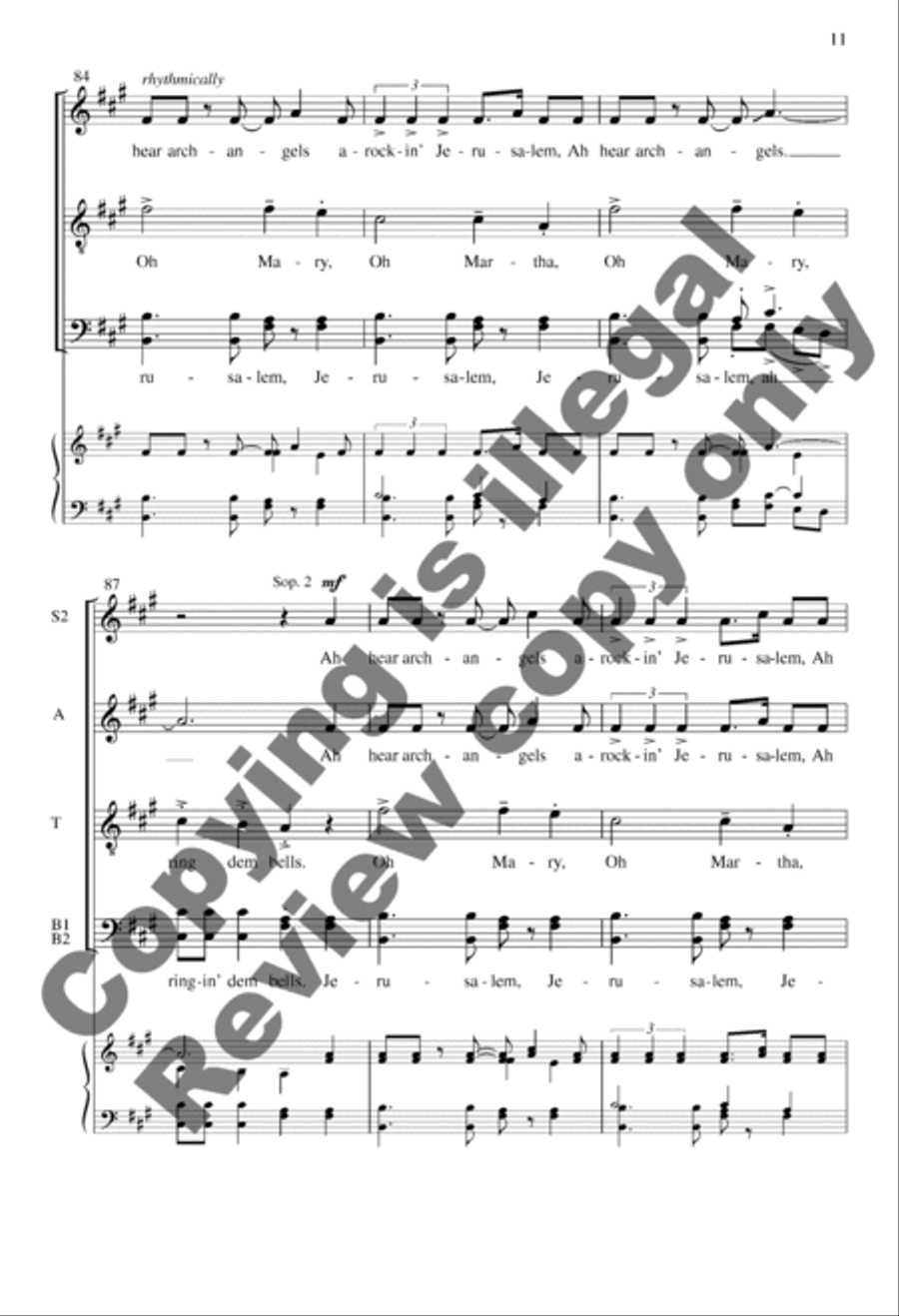 Bells A Cappella scores gallery preview page 11