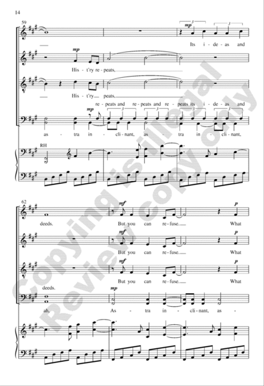 Choose Love (Choral Score) Divisi scores gallery preview page 14