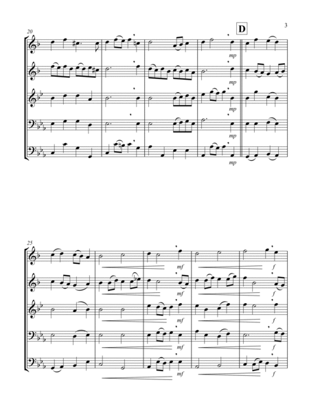 Heroic Music - No. 12. La Rejouissance (Eb) (Brass Quintet - 2 Trp, 1 Hrn, 1 Trb, 1 Tuba) image number null