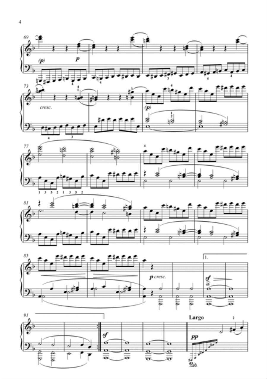 Beethoven-Piano Sonata No.17 in D minor, Op.31 No.2 (The Tempest) Small Ensemble scores gallery preview page 5