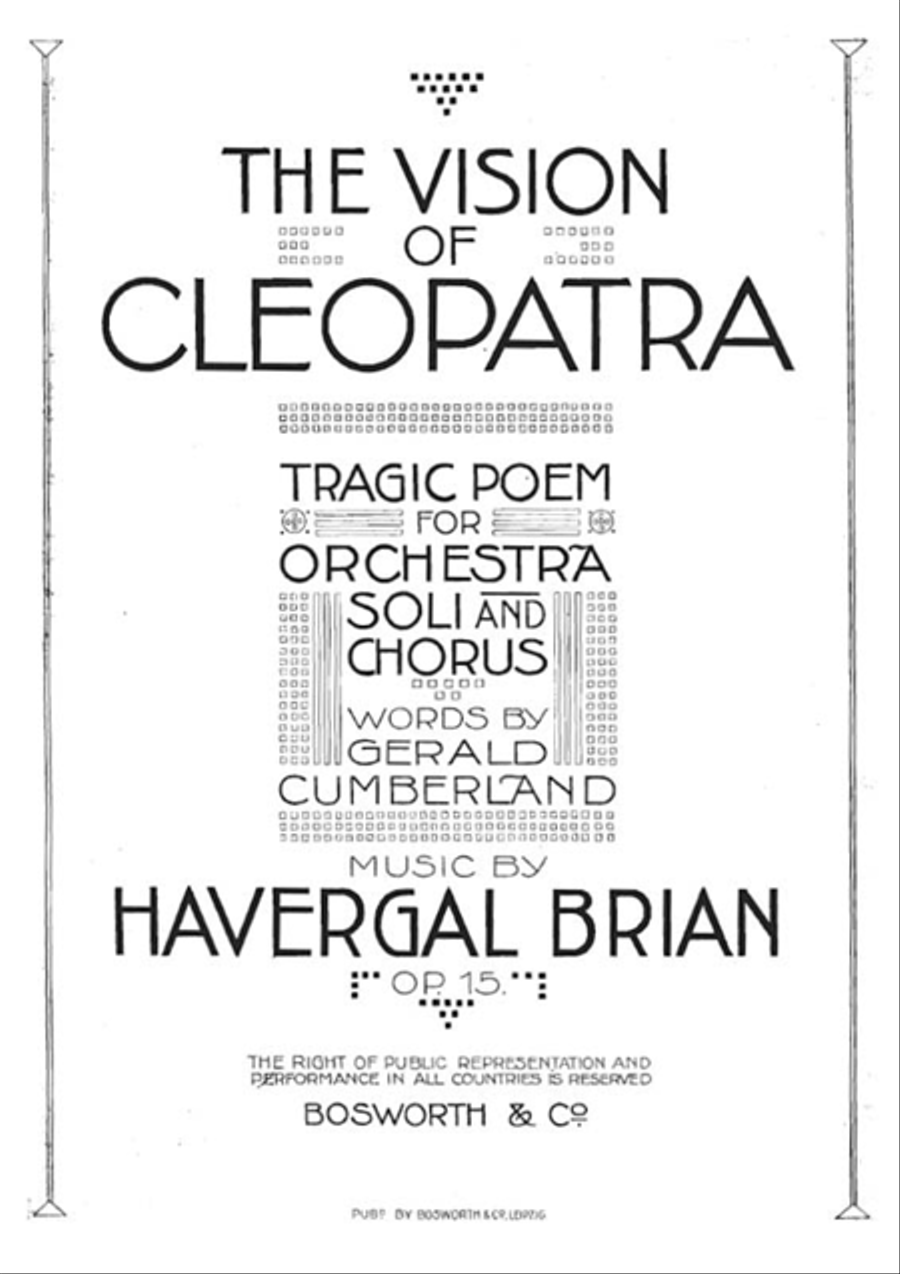 The Vision of Cleopatra Voice scores gallery preview page 1