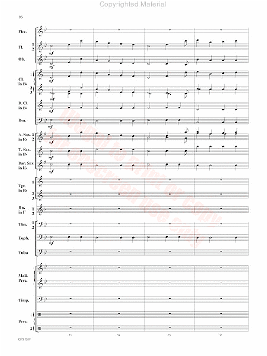 Crown and Scepter Concert Band scores gallery preview page 17