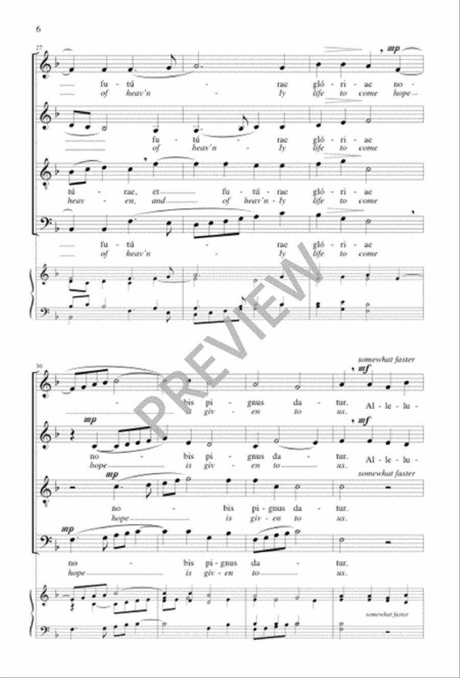 O Sacrum Convivium O Sacrum Convivium 4-Part scores gallery preview page 6