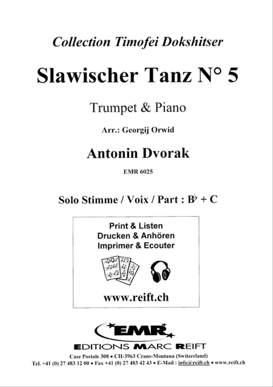 Slavonic Dance No. 8 Trumpet Solo scores gallery preview page 2