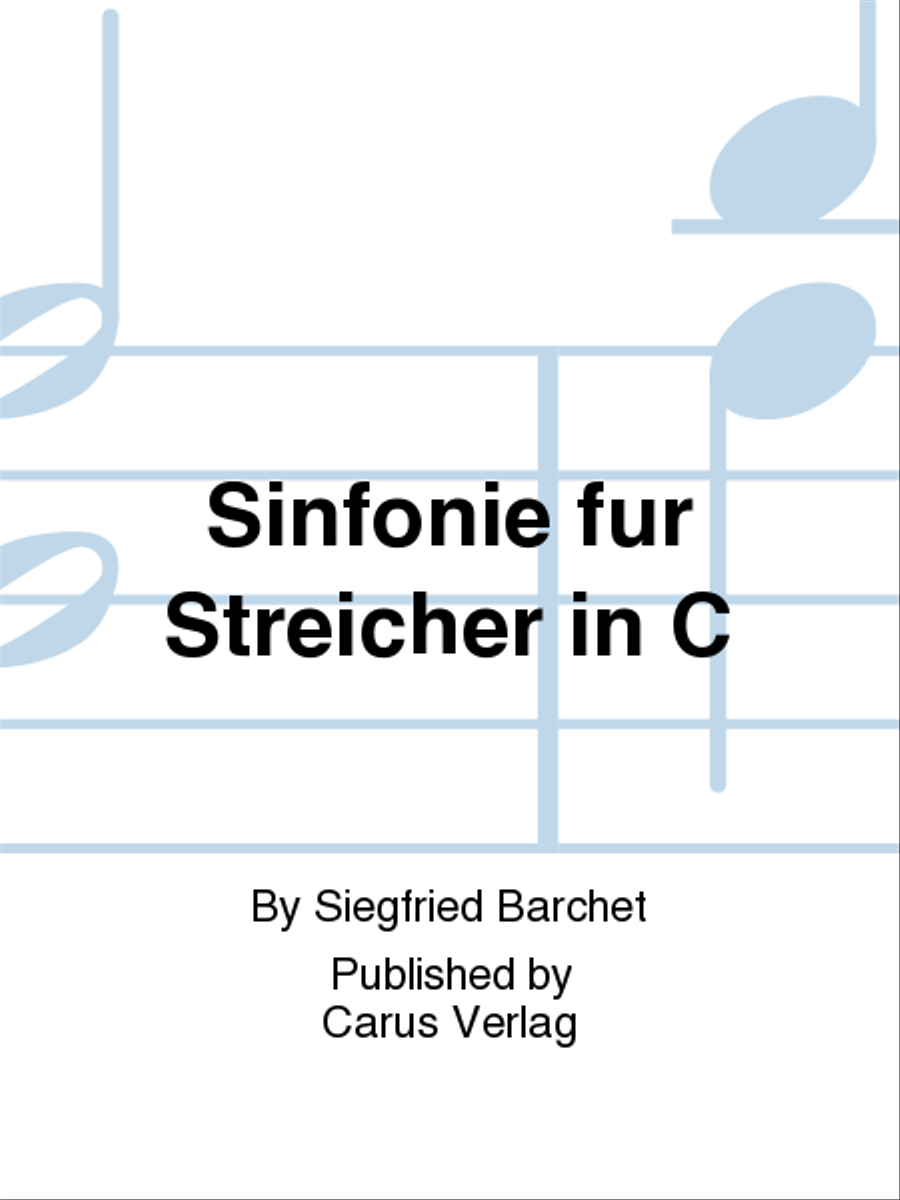 Sinfonie fur Streicher in C Cello - Sheet Music