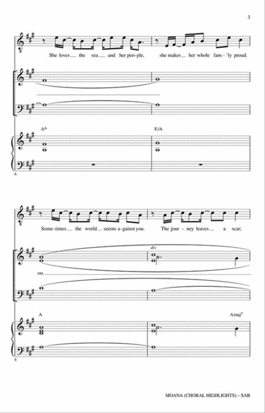 Moana Moana 4-Part scores gallery preview page 3