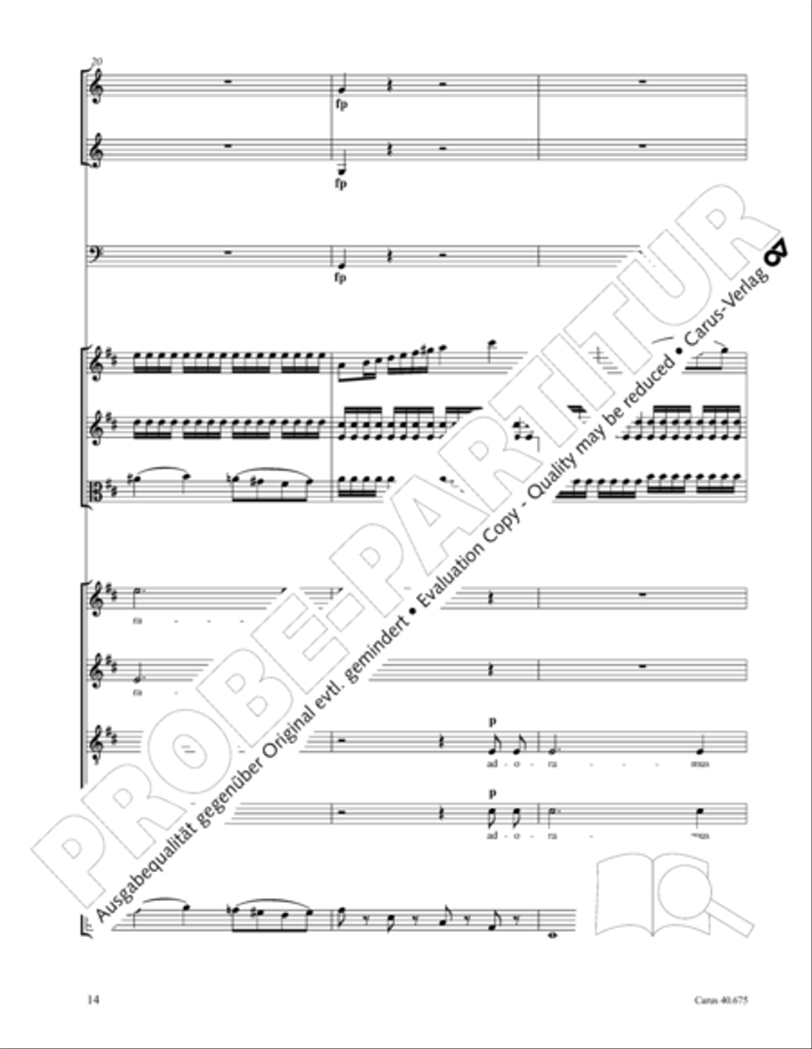 Mass in G Major STB scores gallery preview page 27