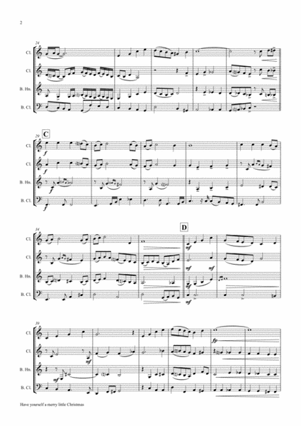 Have Yourself A Merry Little Christmas from MEET ME IN ST. LOUIS by Colbie Caillat Woodwind Ensemble - Digital Sheet Music