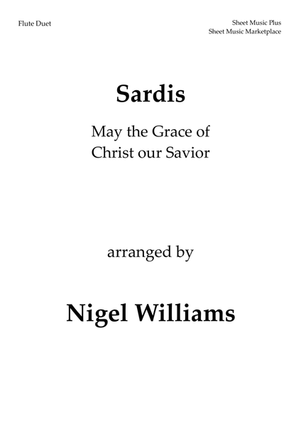 Sardis (May the Grace of Christ our Savior), for Flute Duet image number null
