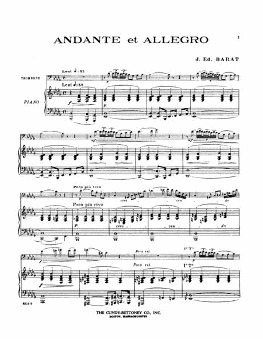 Andante Et Allegro