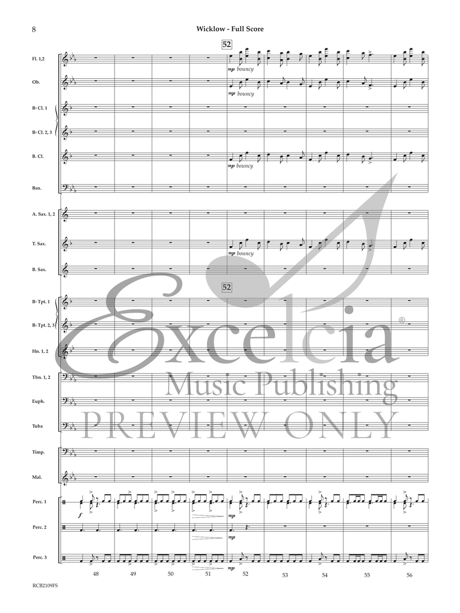 Wicklow (Score) Concert Band scores gallery preview page 9