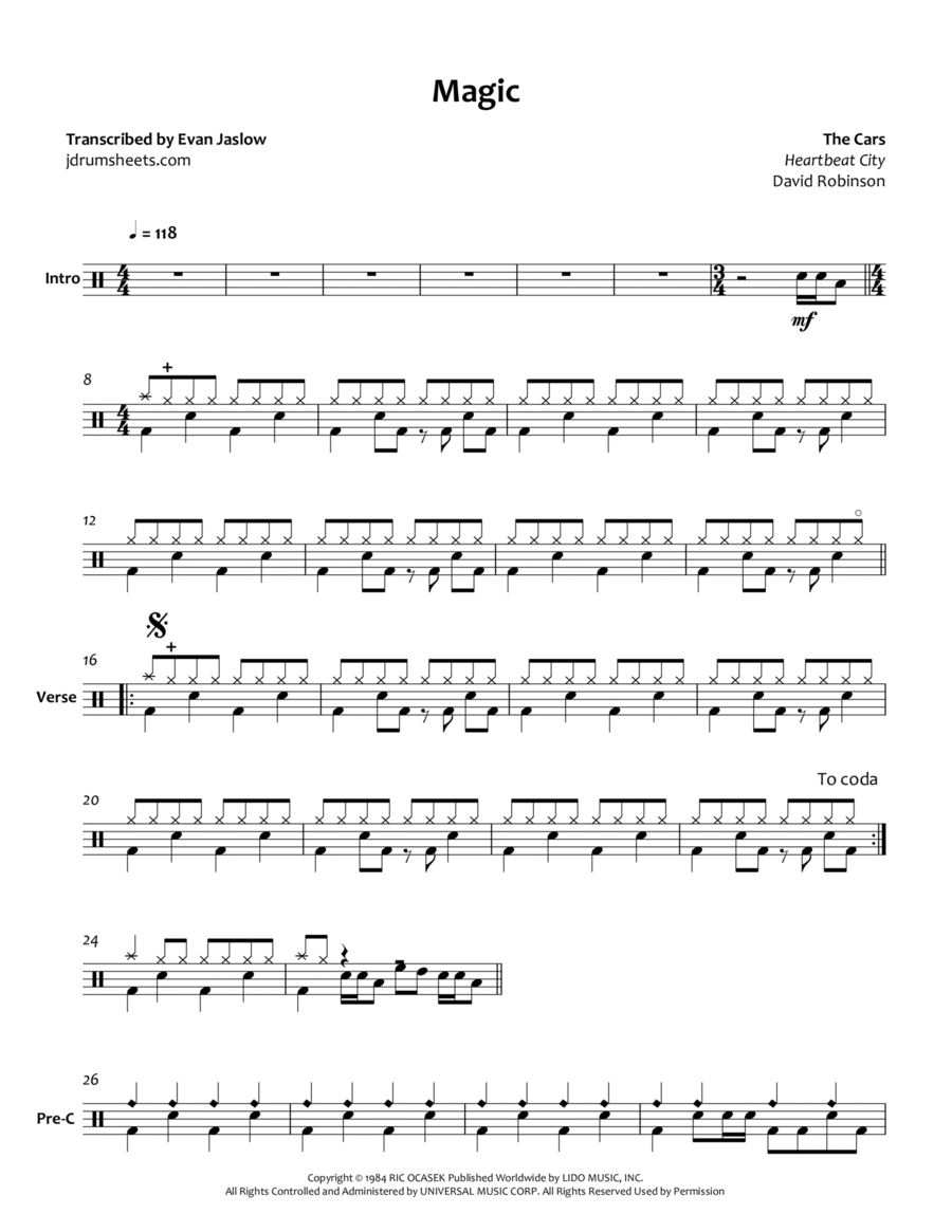 Magic Drum Set scores gallery preview page 1