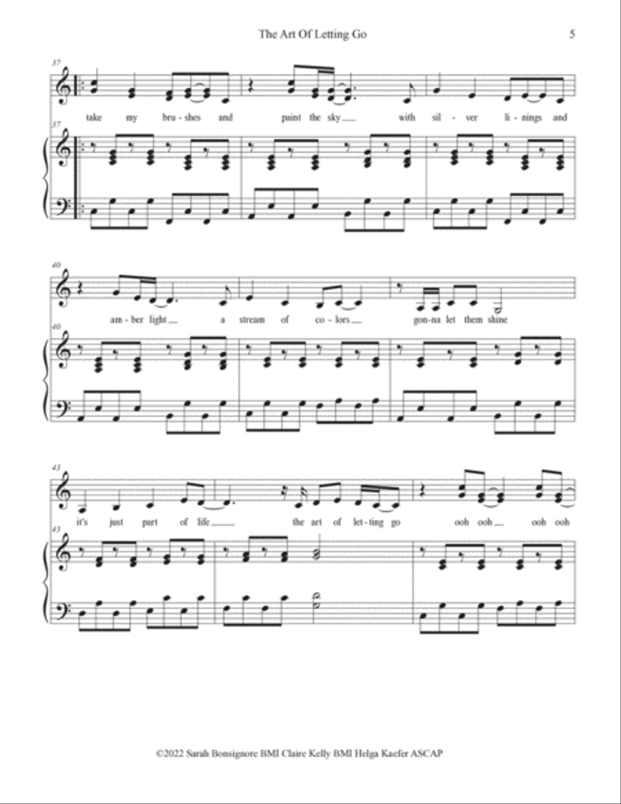 The Art of Letting Go Voice scores gallery preview page 6