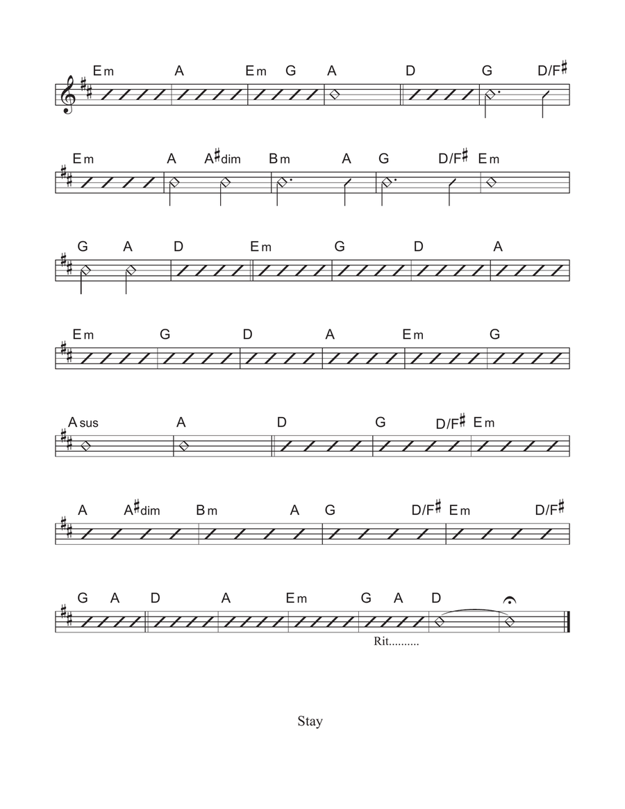 Stay Stay Piano, Vocal scores gallery preview page 2