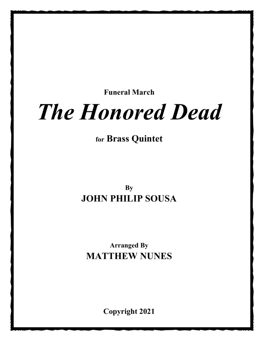 The Honored Dead Chamber Music scores gallery preview page 1