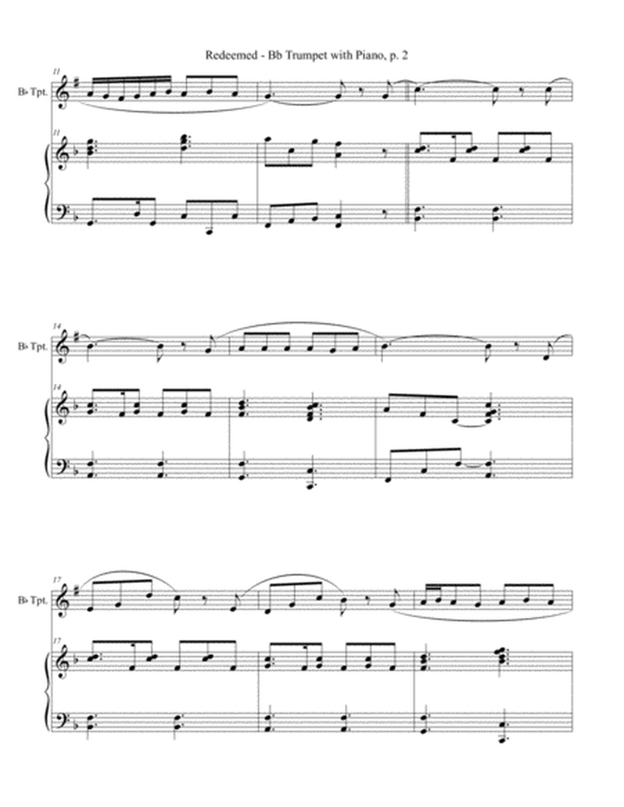 REDEEMED (for Bb Trumpet and Piano with Score/Part) image number null