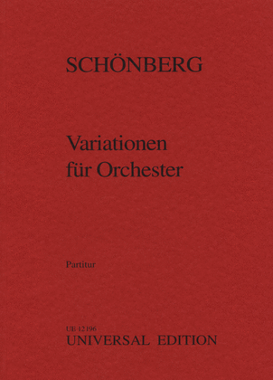 Book cover for Variations for Orchestra Op. 31 score