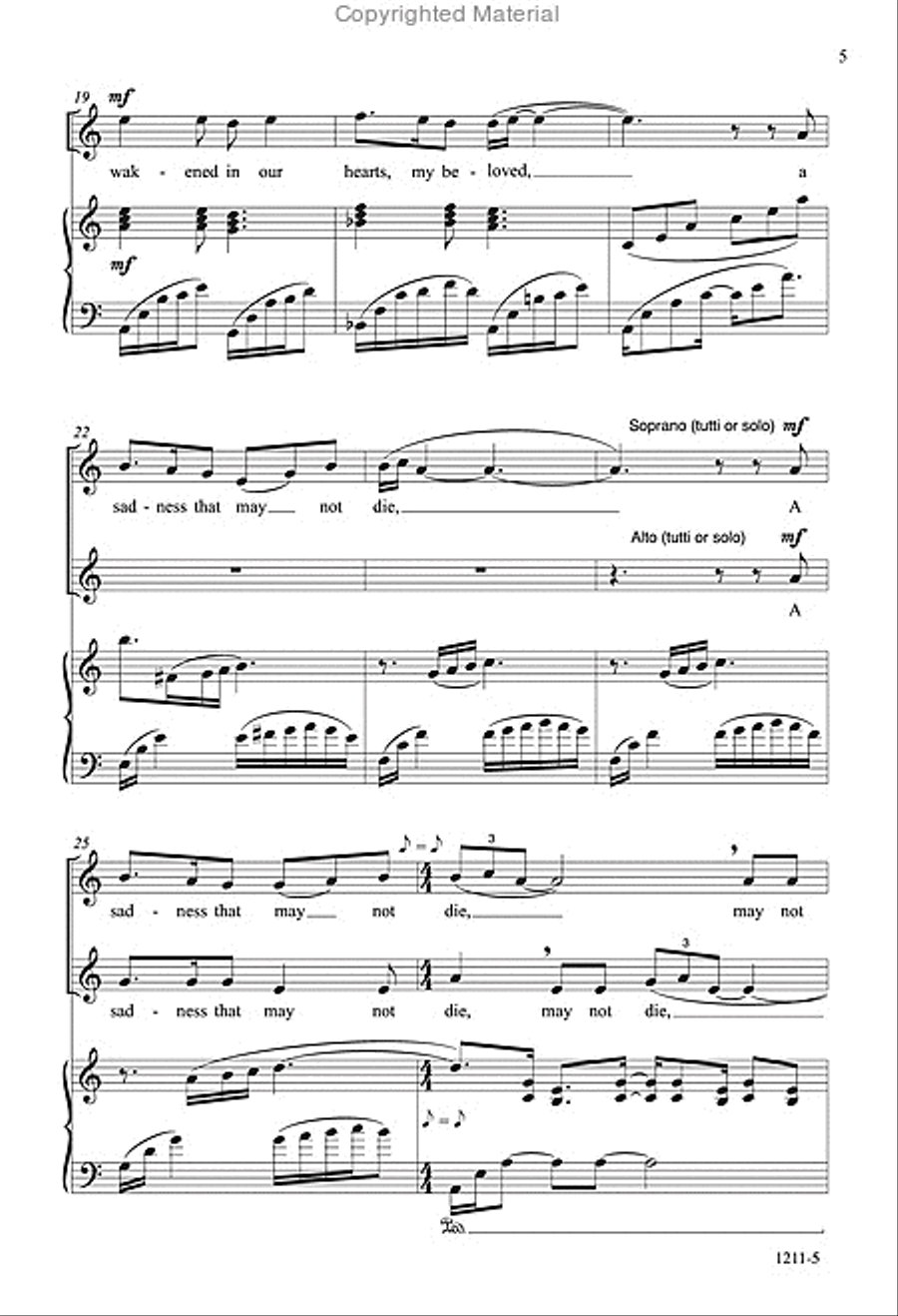 The White Birds - SSAA Octavo SSAA scores gallery preview page 4