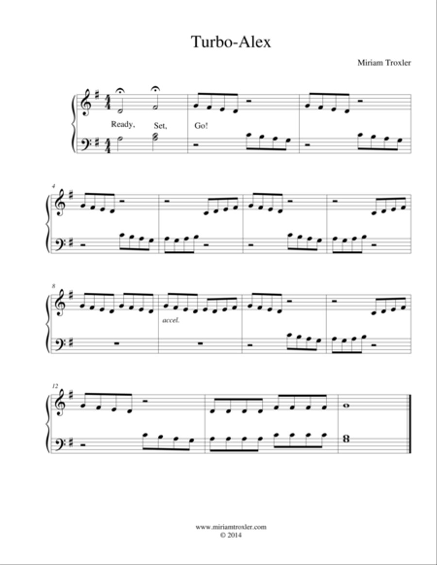 Turbo-Alex Piano Method scores gallery preview page 1