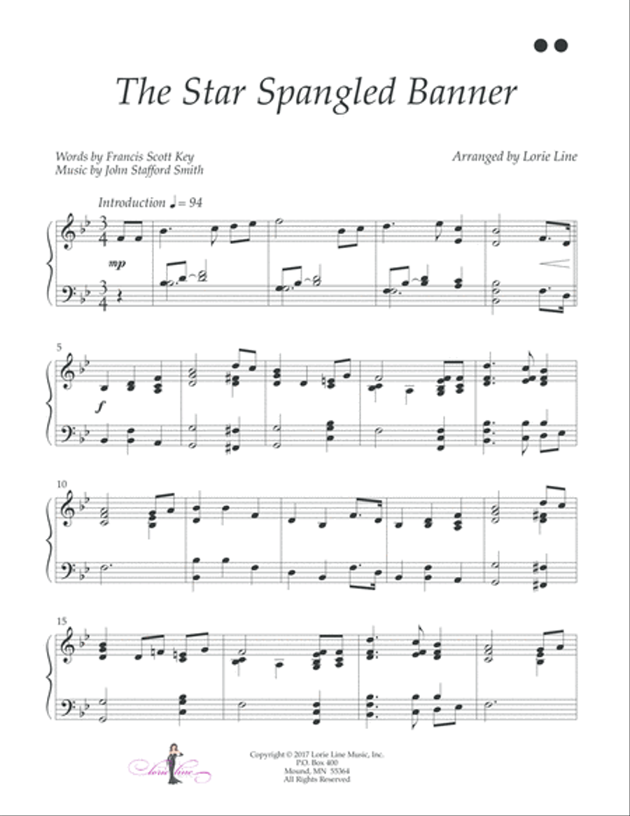 The Star Spangled Banner Easy Piano scores gallery preview page 2