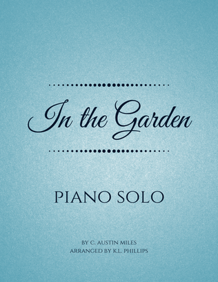 Book cover for In the Garden - Piano Solo