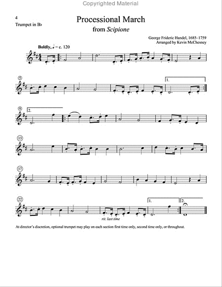 Processional March from Scipione Handbell Choir scores gallery preview page 5