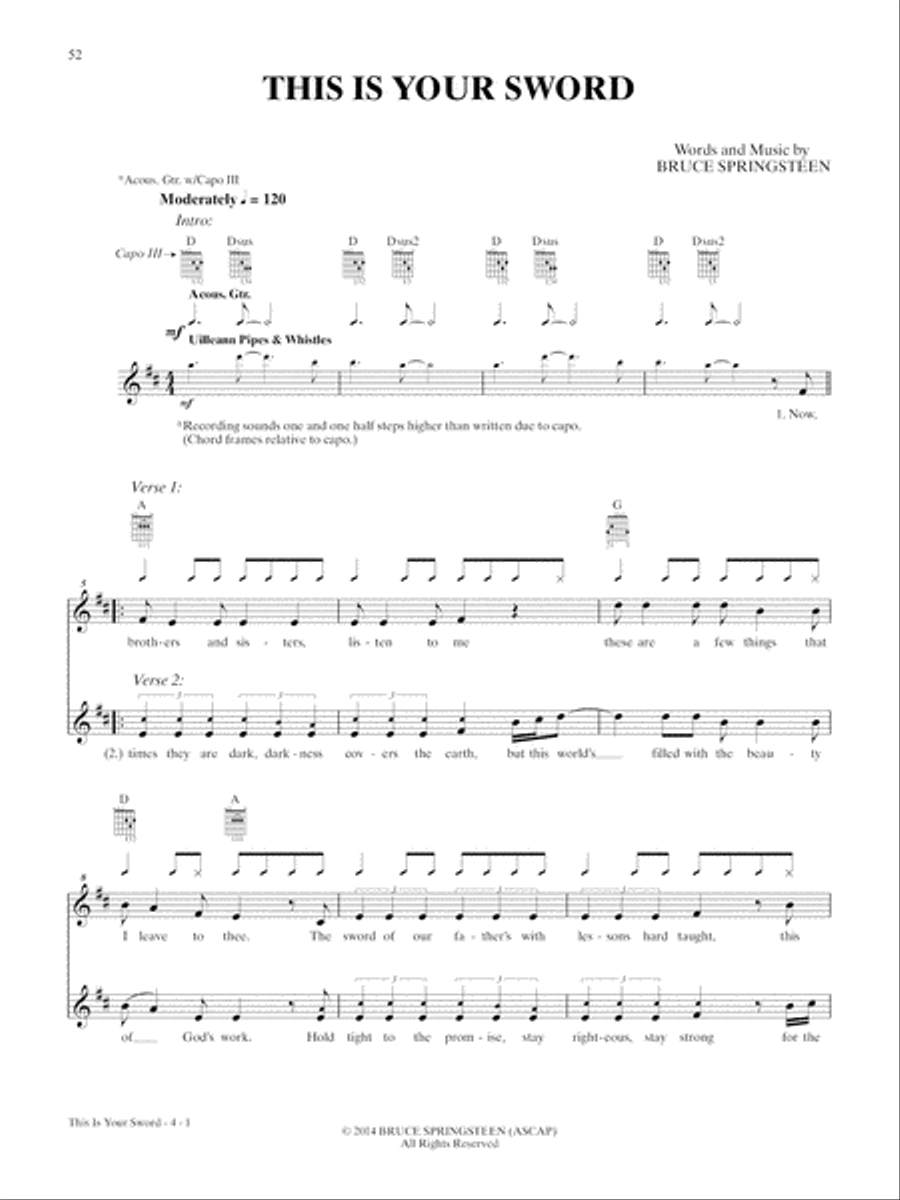 Bruce Springsteen -- High Hopes Guitar scores gallery preview page 5