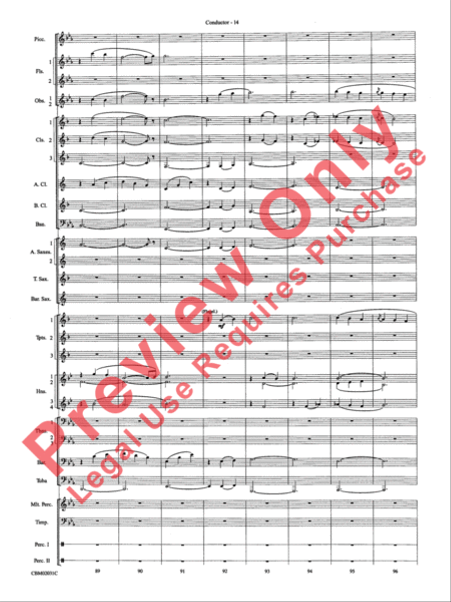 Band of Brothers, Symphonic Suite from Concert Band scores gallery preview page 17