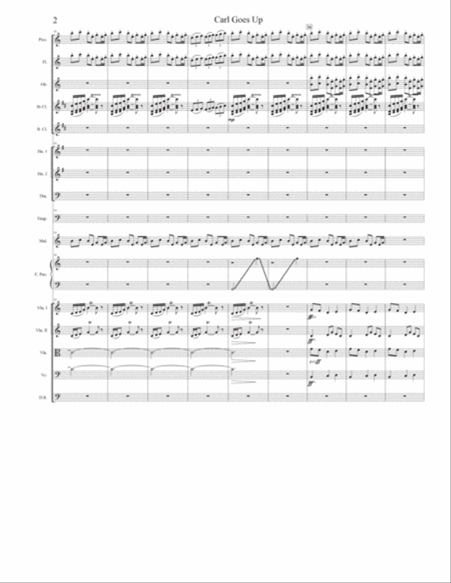 Carl Goes Up Full Orchestra scores gallery preview page 2