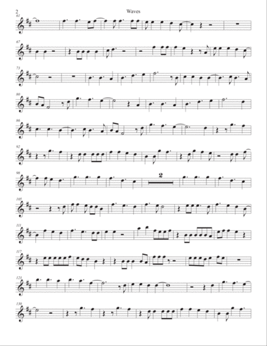 Waves Alto Saxophone scores gallery preview page 2