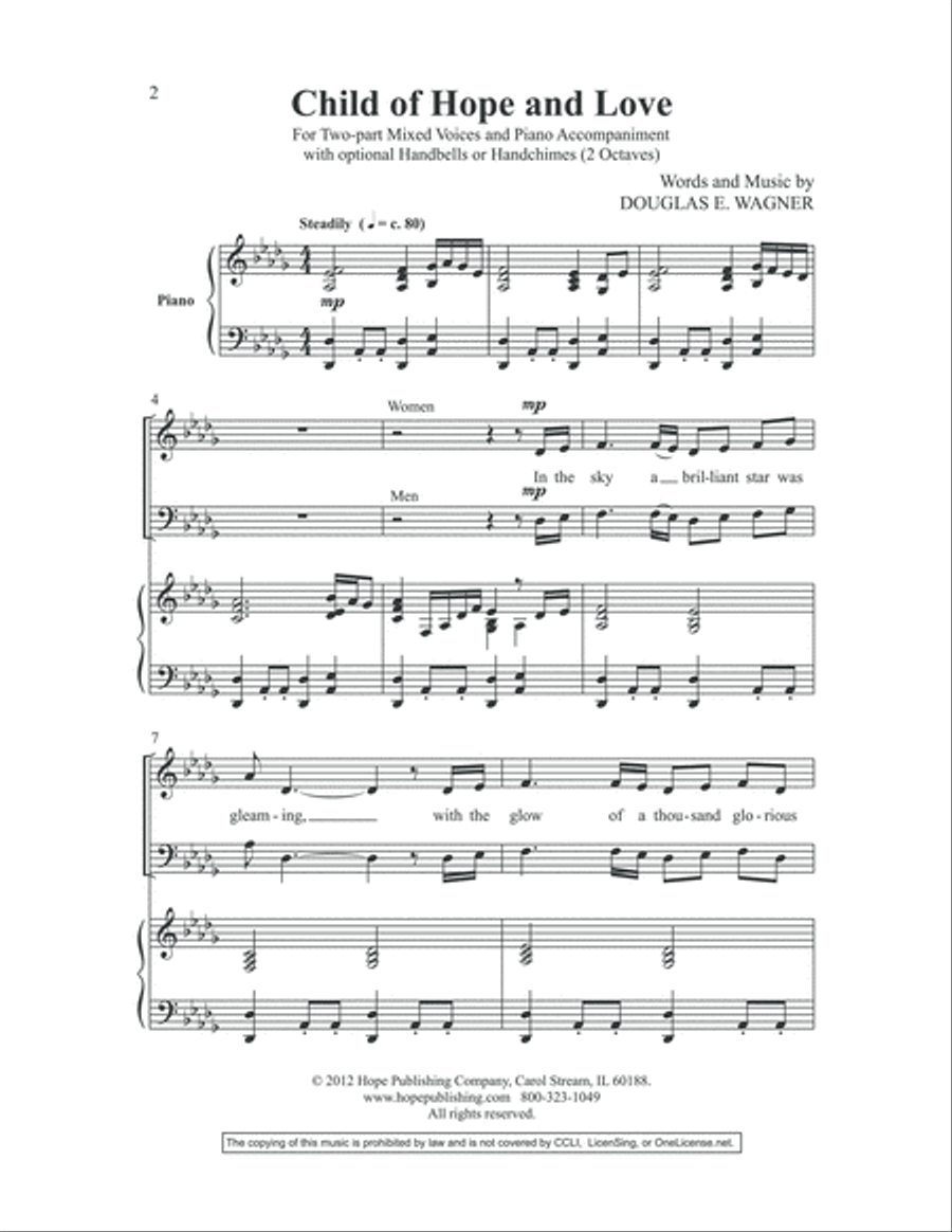 Child of Hope and Love 2-Part scores gallery preview page 2
