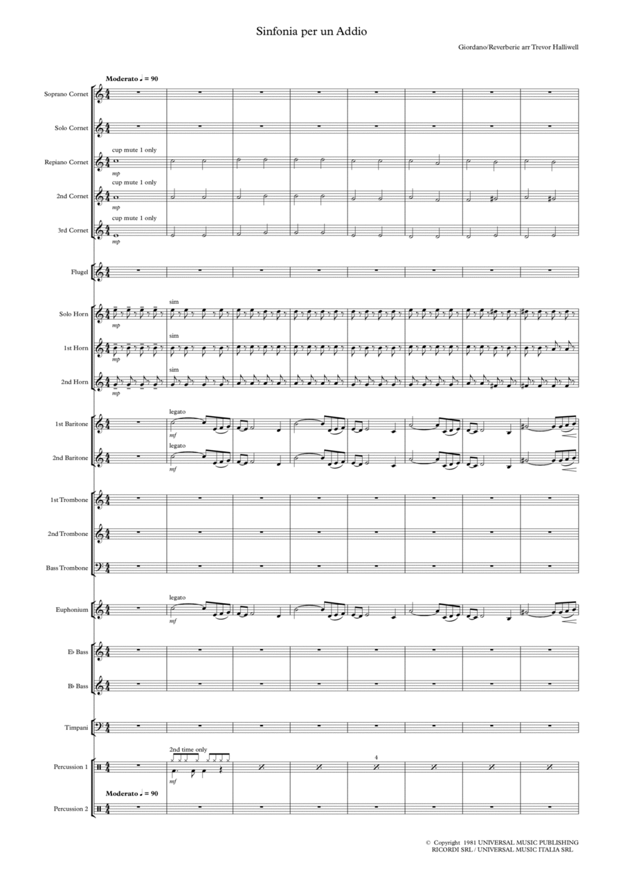Book cover for Sinfonia Per Un Addio