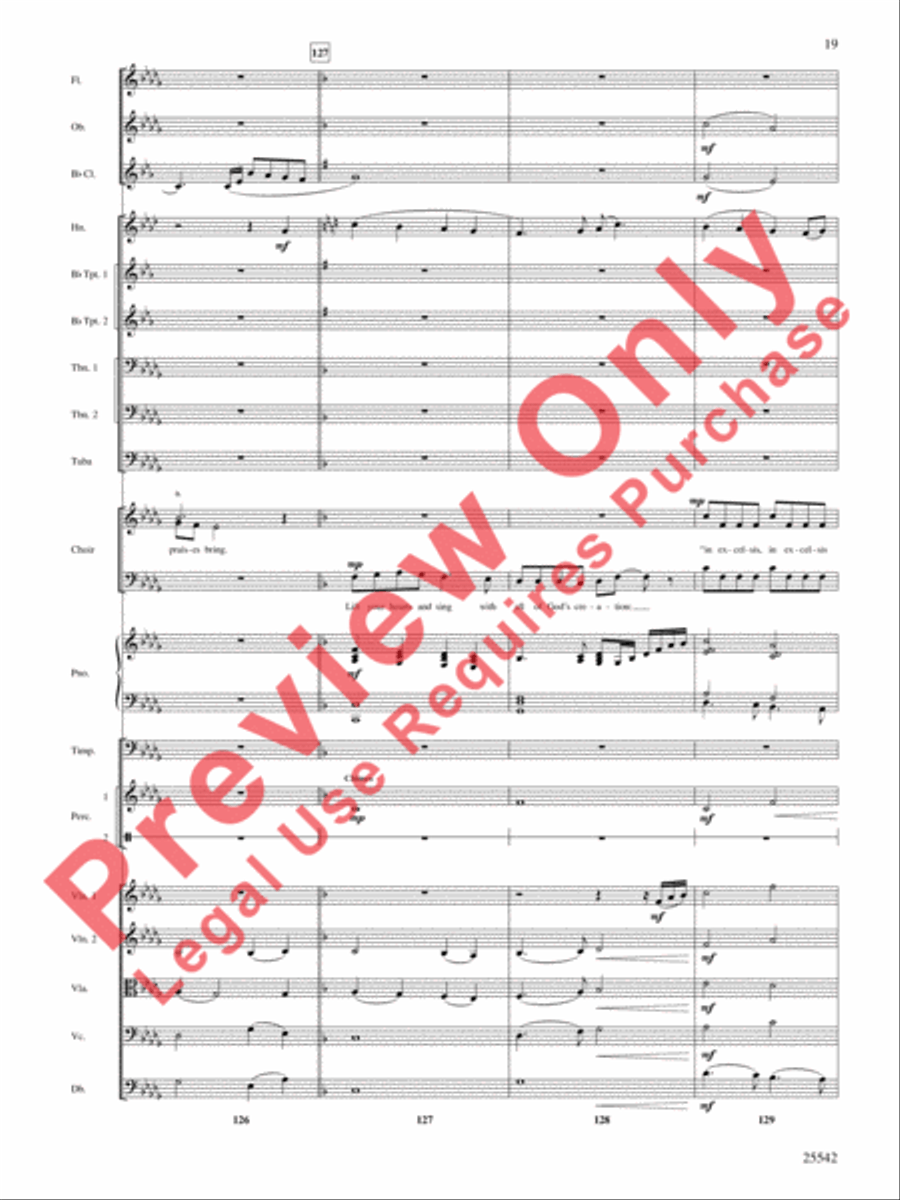 Glory to the Newborn King! Choir scores gallery preview page 20