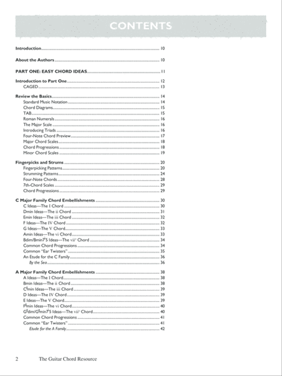 Guitar Chord Resource Guitar scores gallery preview page 2